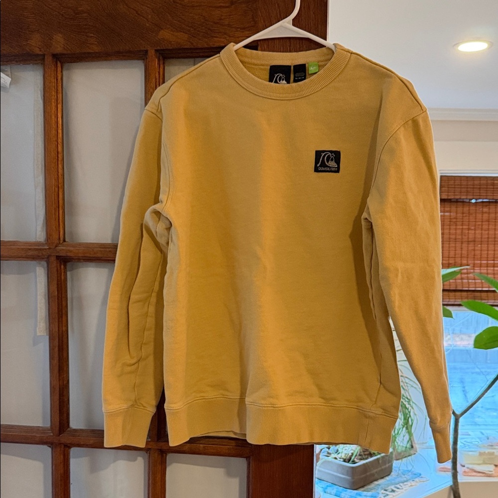 Quicksilver Mustard Yellow Crewneck Sweatshirt